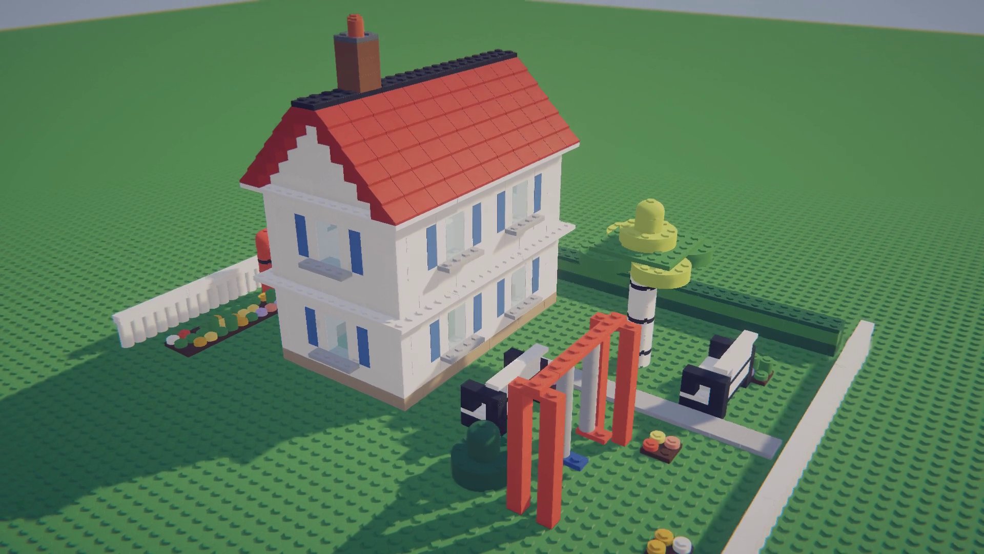 A house with its garden