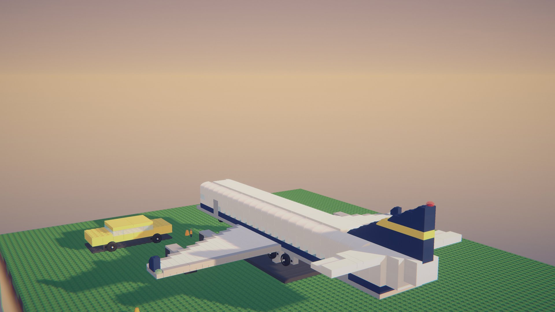 A small jet and its car