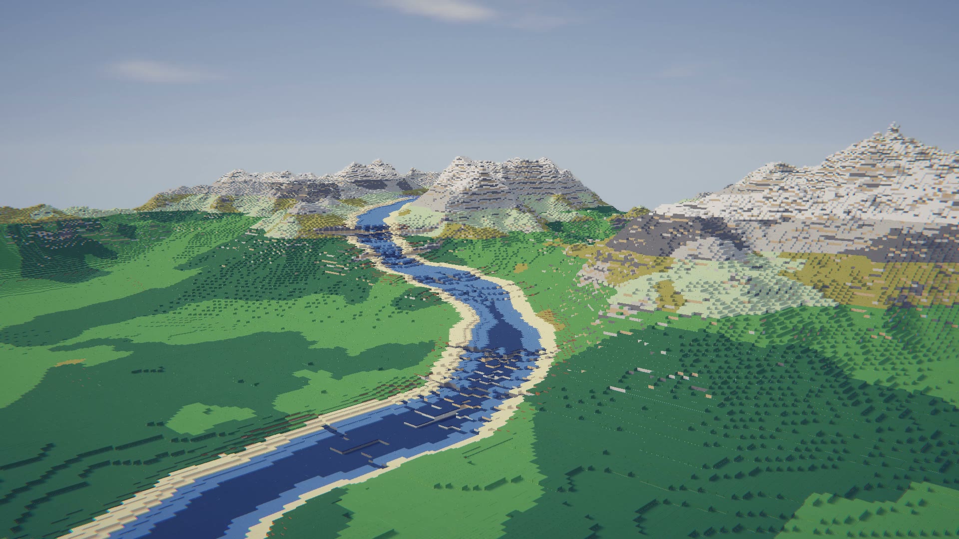 A river valley