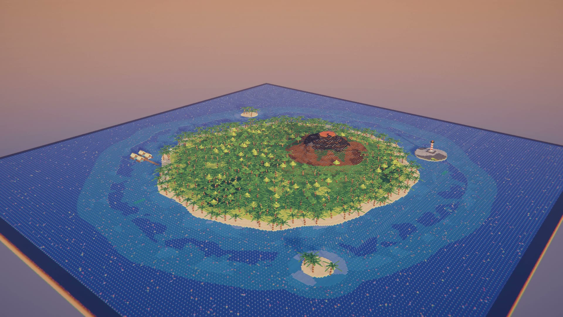 A tropical island