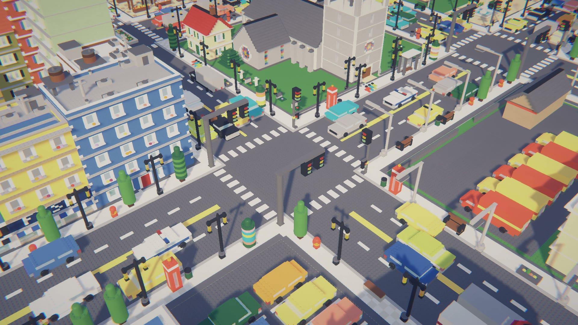 A crossing in the city