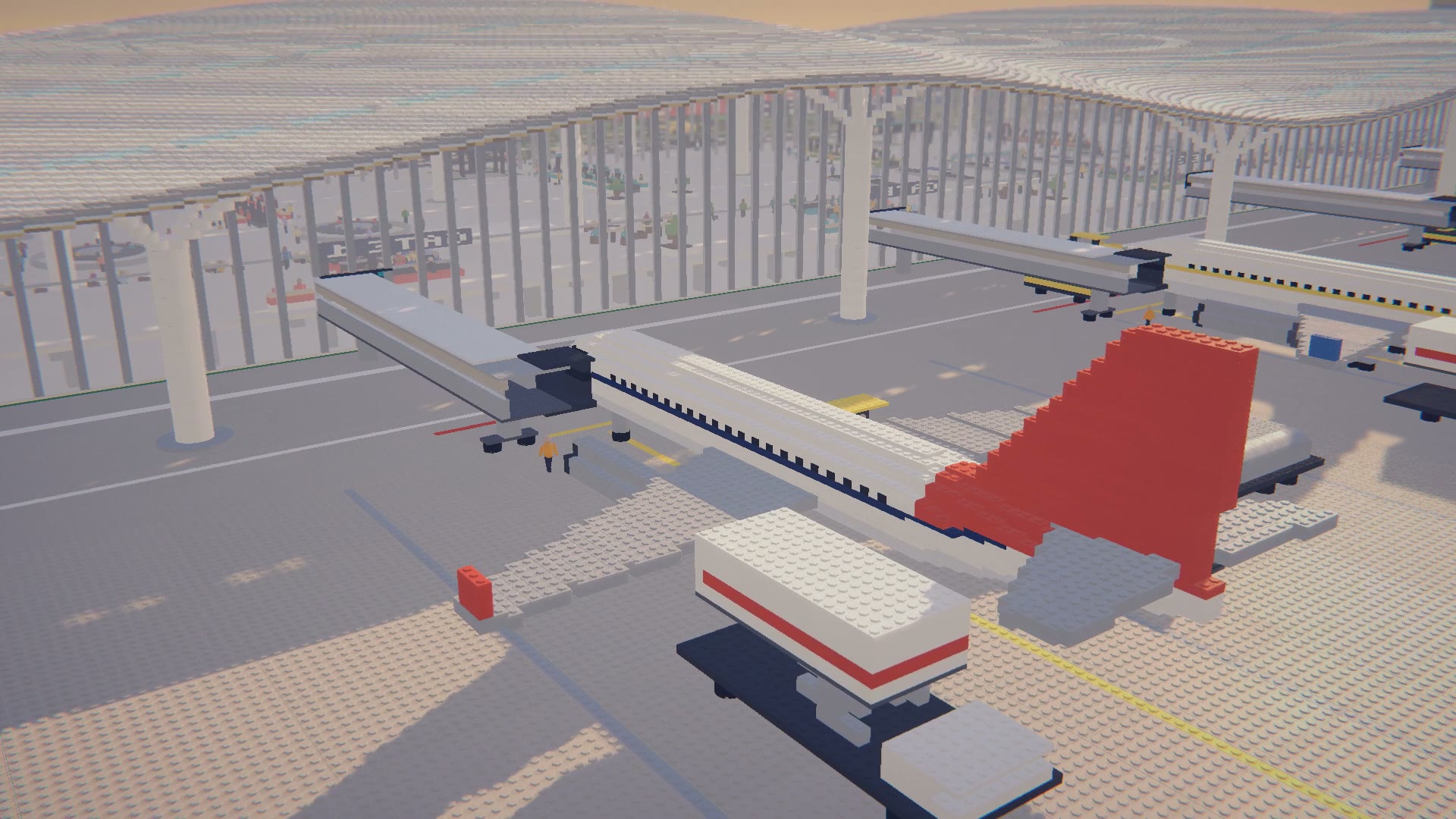 At the gate