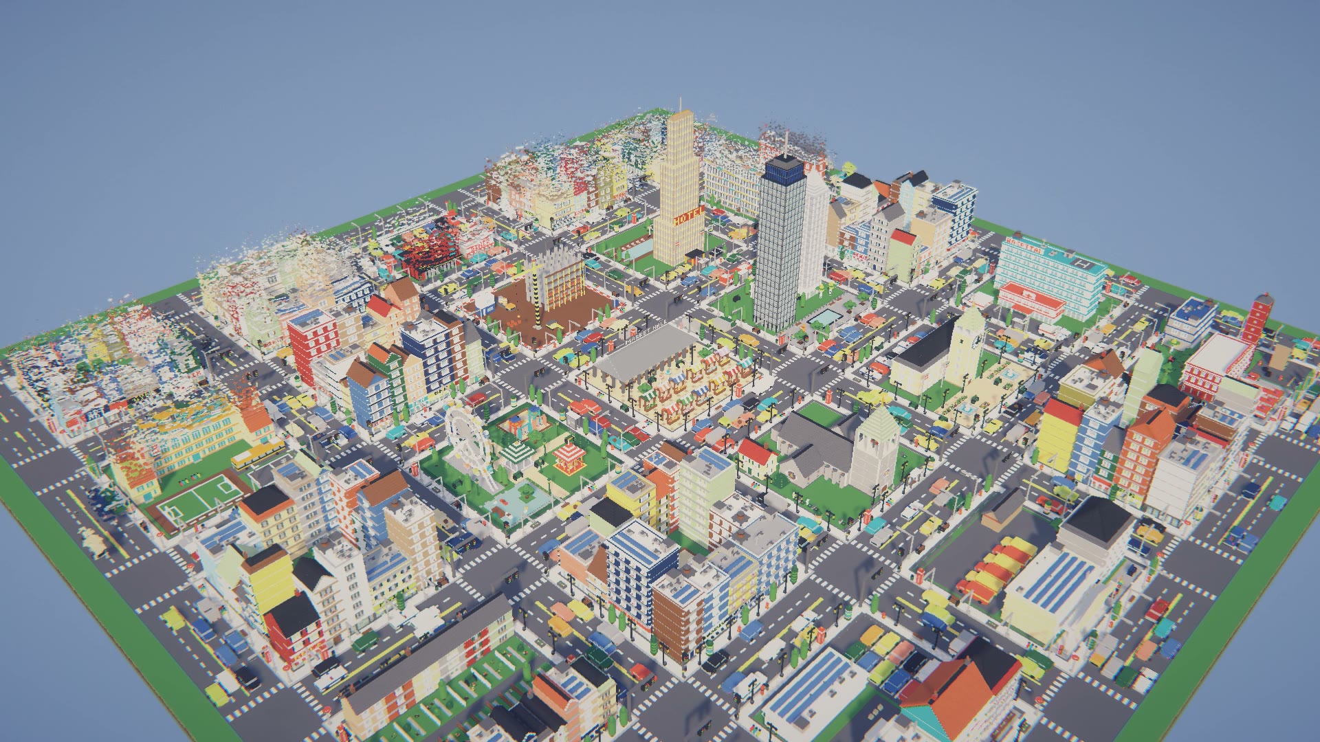 The whole city